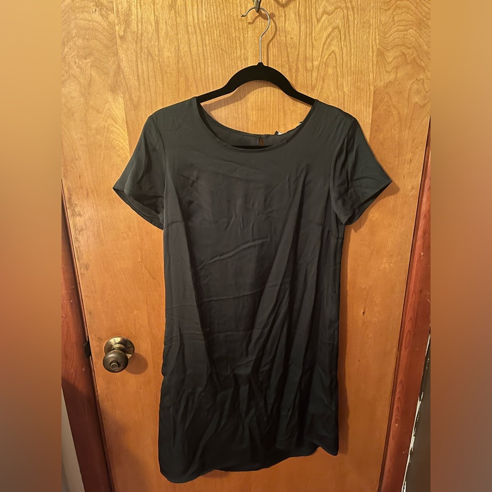 Dark green shirt dress